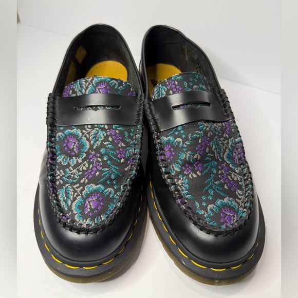 Dr. Martens Floral Brocade Penny Loafers Men’s Size 11 Women’s Size 12 - Picture 4 of 10